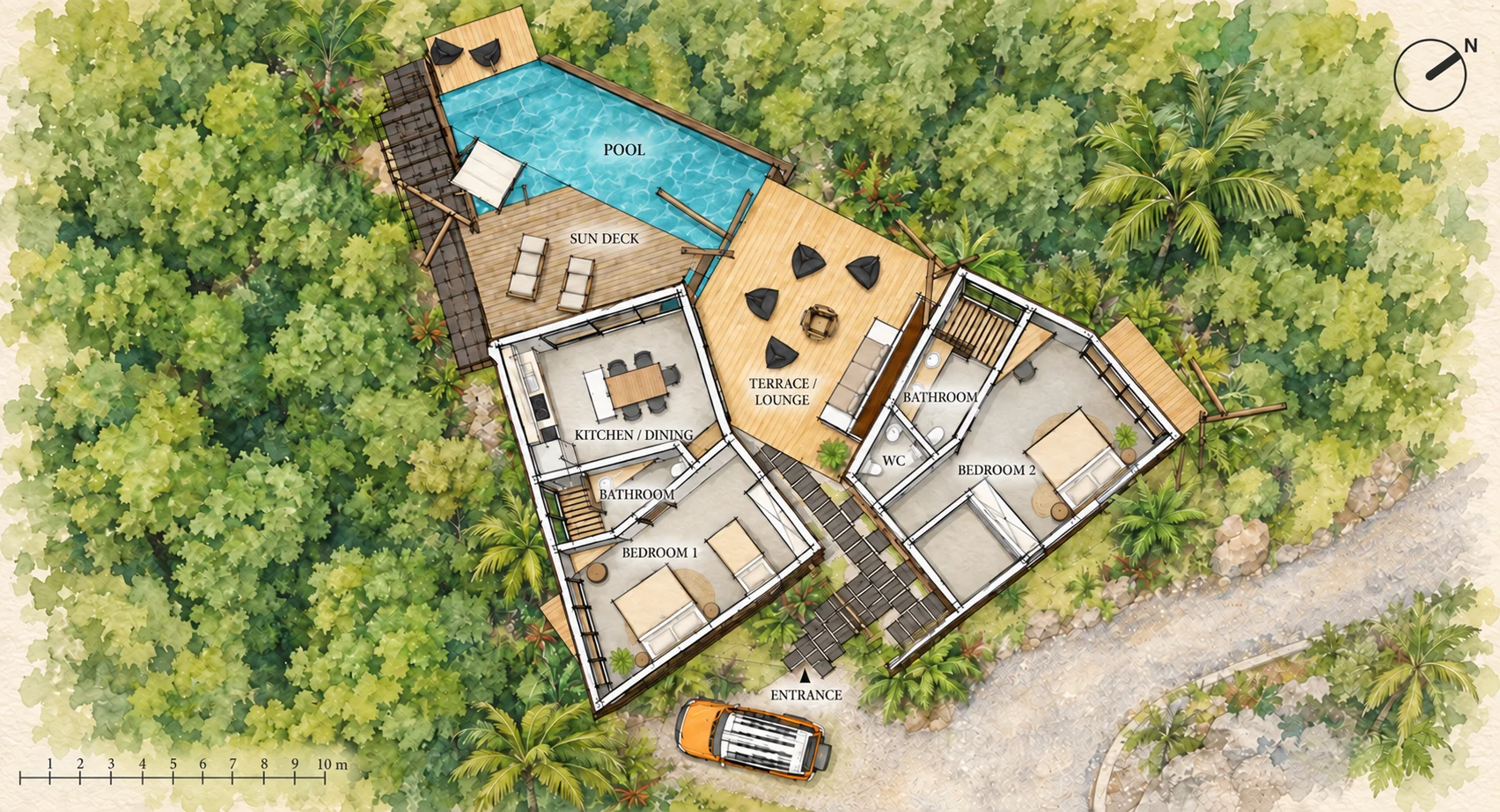 Cimatella 1 — plano arquitectónico